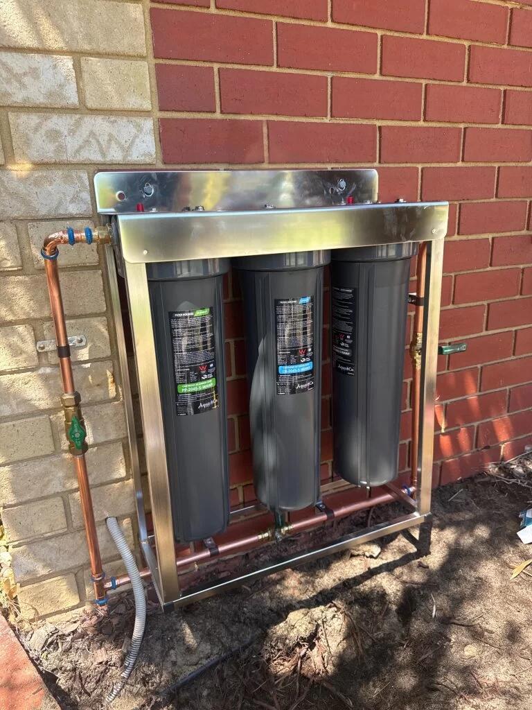 Bore water filtration system for a Western Australian home