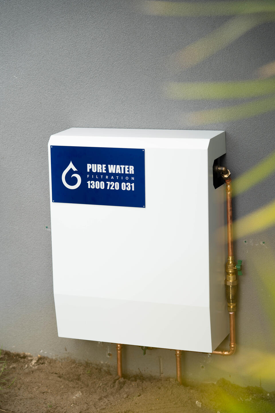 Pure Water Filtration whole house water filter installed at an Australian home - lifetime warranty